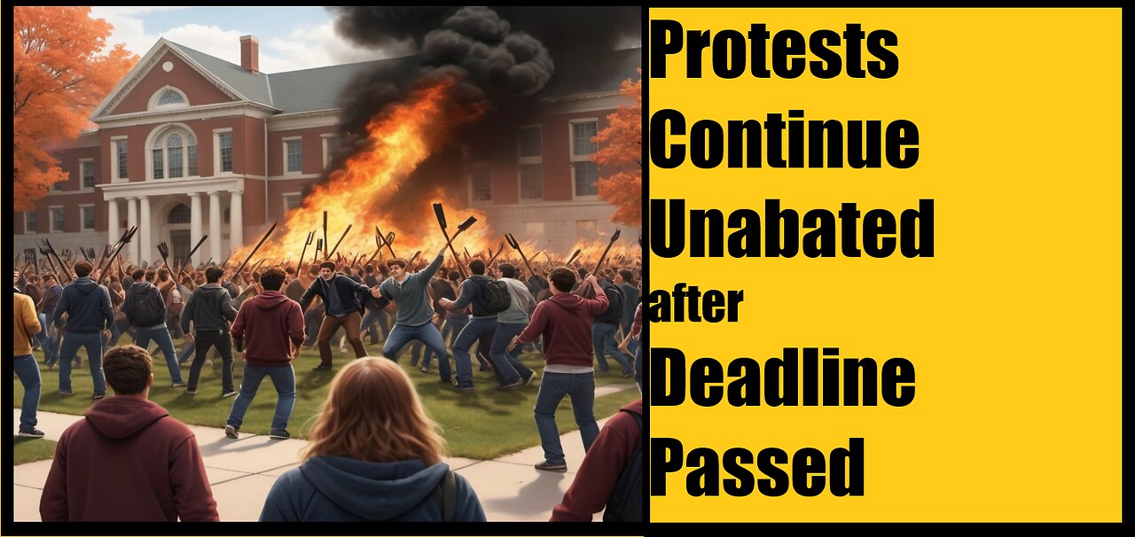 Liberal Progressives & Democrats Continue Violent Protests after Columbia University Deadline Passes