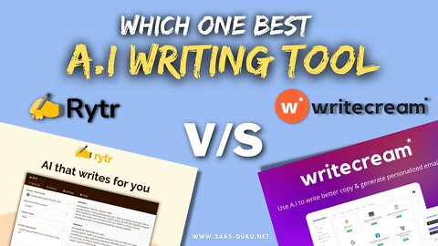 Rytr vs WriteCream | Which One is Best Jarvis Alternative for A.i Content Writing?