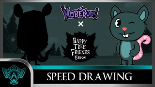 Speed Drawing: Happy Tree Friends Fanon - Winker | Mobebuds Style