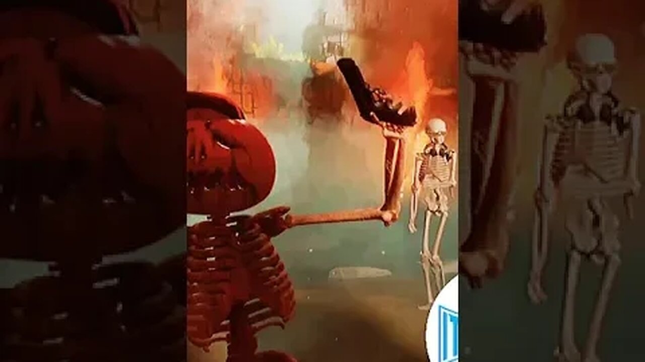 Singing At A Burning Dancing Skeleton Rave!