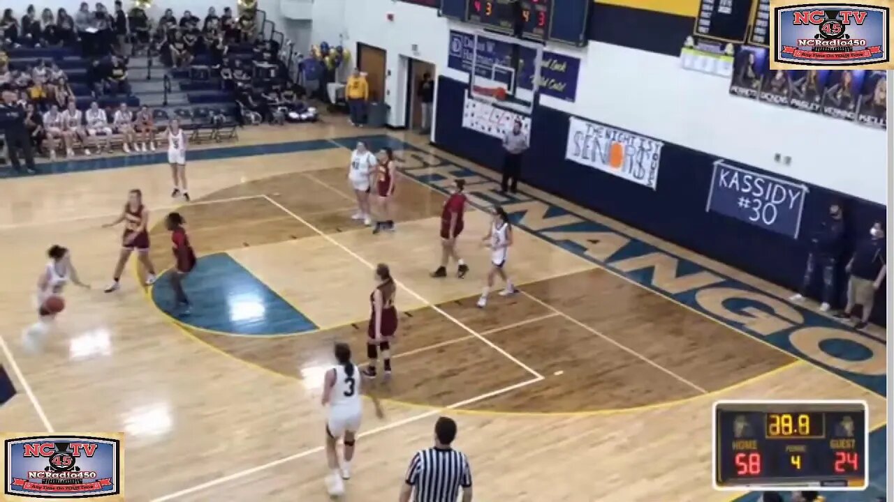 NCTV45 Shenango Girls Varsity Basketball vs New Brighton MONDAY FEB 7 2022