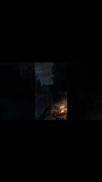 Fall Asleep Fast | Skyrim Camping Overnight | Frost River Farm 03 | Rain Ambience #shorts