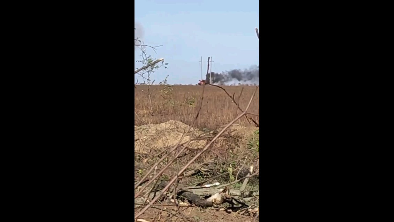 Detonation of a damaged Ukrainian tank in the Kleshcheyevka area in the Bakhmut direction.