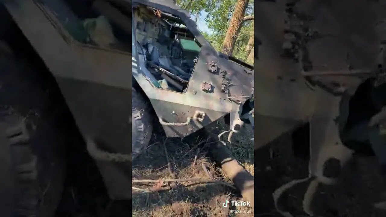 Another damaged armored personnel carrier BTR 4E AFU