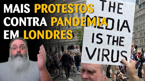 Protestos contra pandemia em Londres aumentam