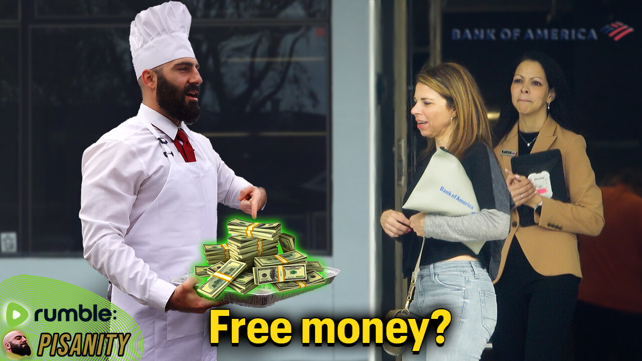 Giving Free Samples of Money at the Bank 💰👨‍🍳