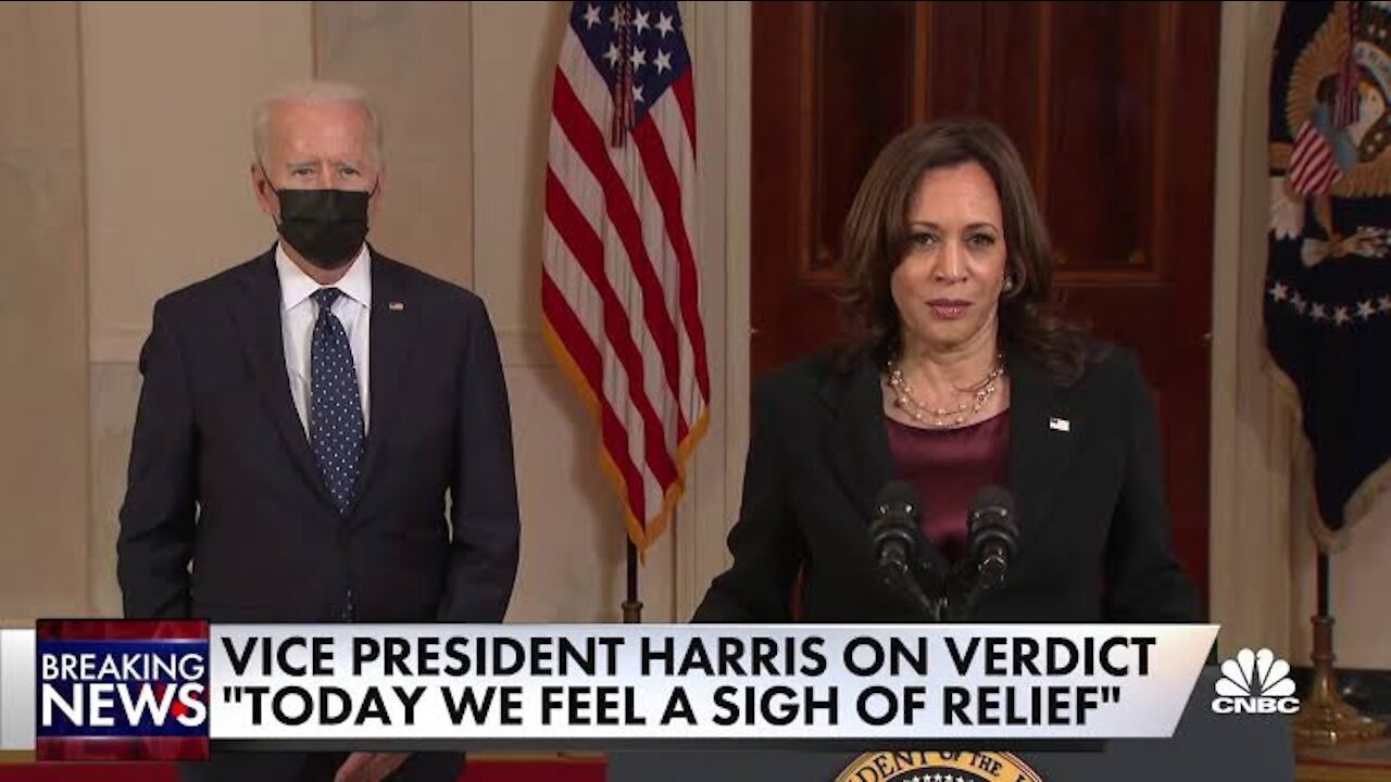 Vice President Kamala Harris on verdict: We feel a sigh of relief, but we still have work to do