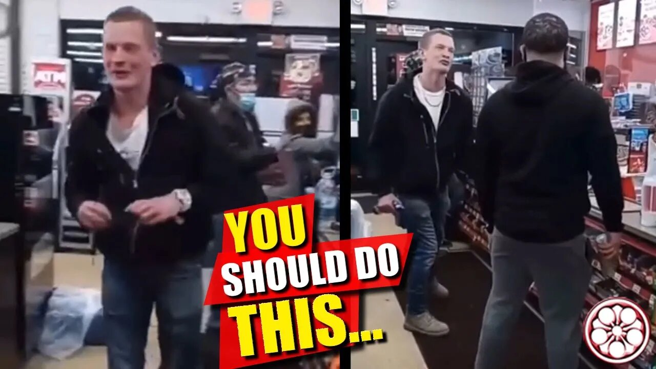 DRUNK White Dude calls Black Guy N Word... How he Should Have REACTED