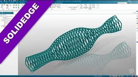 Einfacher Stent - Simple Stent - SolidEdge 2023 Training - Part Design