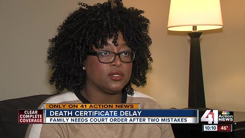 Grieving family still waiting for mother's death certificate