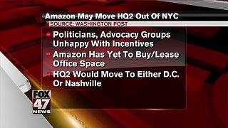 Amazon may be reconsidering decision to build second headquarters in New York