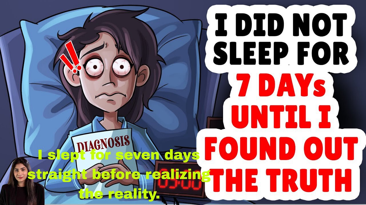 I slept for seven days straight before realizing the reality.