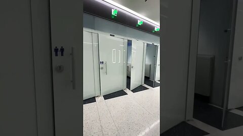 New Modern Airport Bathroom Baltimore #summerloadingwithyoutube #shorts