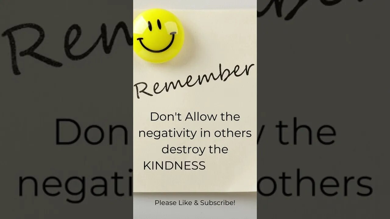 Remember KINDNESS