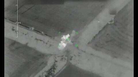 Russian drone records strike on an Ukrainian military position