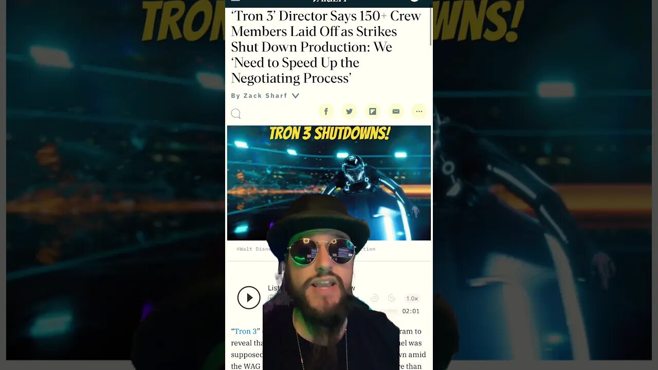 Disney’s Tron 3: Ares SHUTS DOWN INDEFINITELY! #shorts #disney