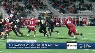 Week 2 Game of the Week Owasso beats Broken Arrow