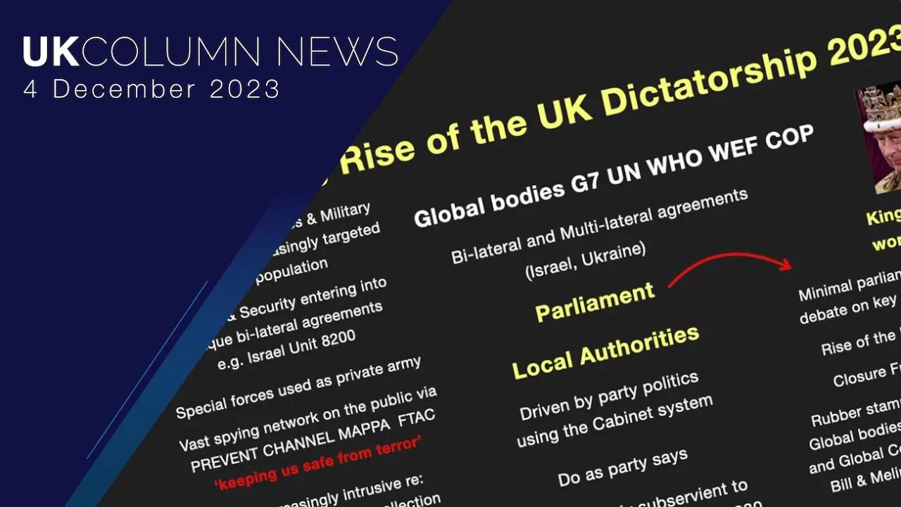 Creeping Rise Of The UK Dictatorship 2023 - UK Column News