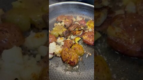 Potatoes cooked in duck fat