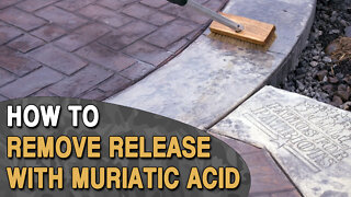 Lighten Stamped Concrete Antique with Muriatic Acid!