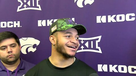 Kansas State Football | Deuce Vaughn Postgame Interview | K-State 47, Kansas 27