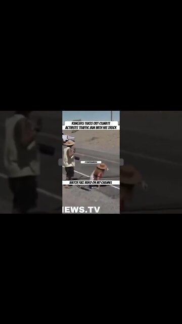 Rangers Takes Out #ClimateActivists Traffic Jam at #burningman with His truck #festival #flooding