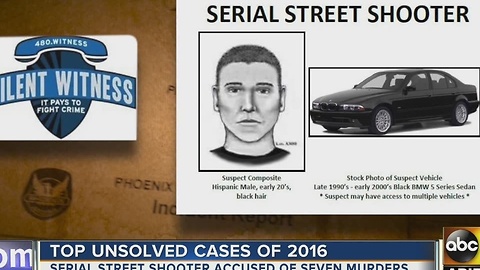 Unsolved Cases of 2016: Serial Street Shooter strikes in Phoenix