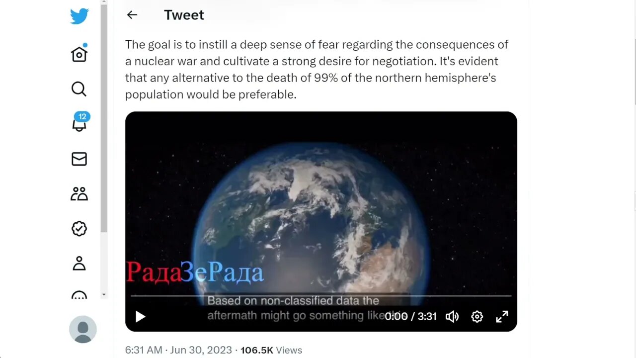 如果俄羅斯與北約發生核衝突，預計美國、歐盟、俄羅斯和中國98-99%的人口將死亡