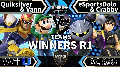 eSportsDolo & Crabby vs. Quiksilver & Vann - Teams SSB4 Winners R1 - Smash Conference 38