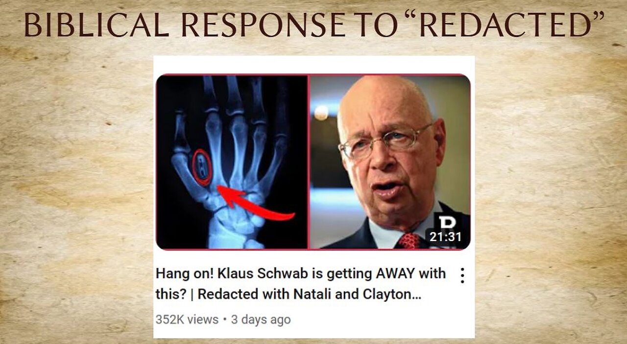 RE: Hang on! Klaus Schwab is getting AWAY with this? | Redacted with Natali and Clayton Morris