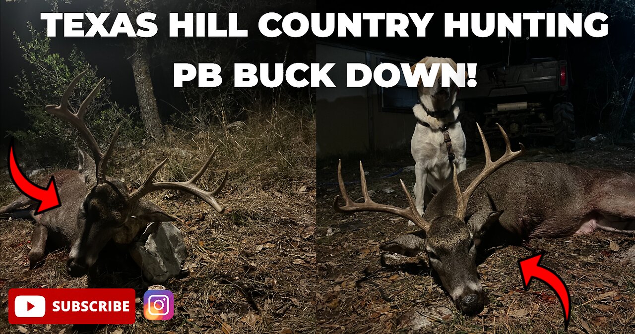 Texas Hill County Hunting BIG BUCK DOWN! Tons of deer plus a PB Buck! Free Range Hunting (Part 2)