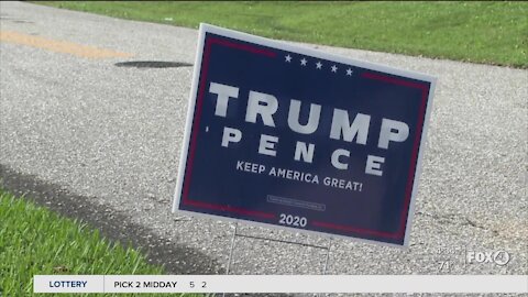 People still keeping up political signs