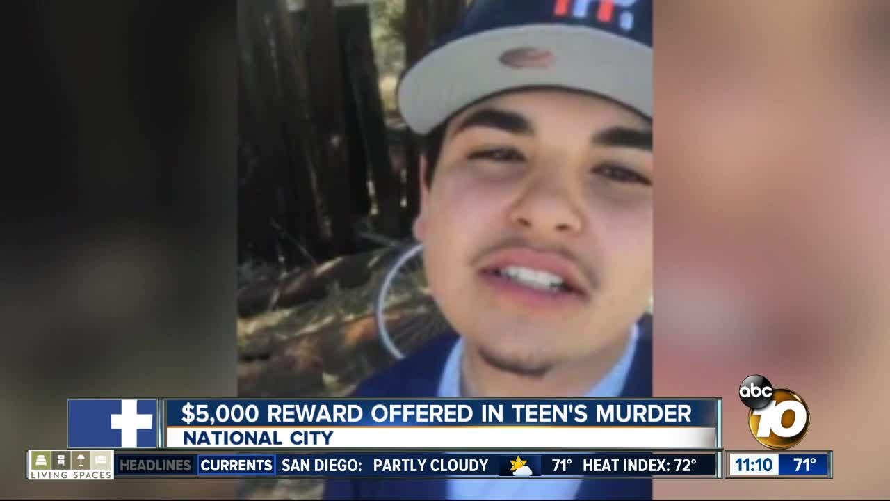 $5,000 reward offered in teen's murder