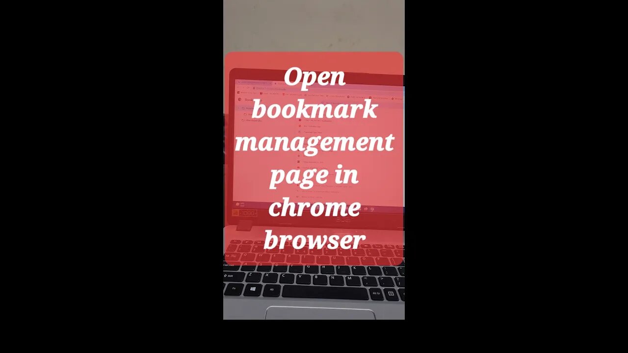 Open bookmark management page in chrome browser #shorts #youtubeshorts