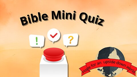 Bible Mini Quiz Job