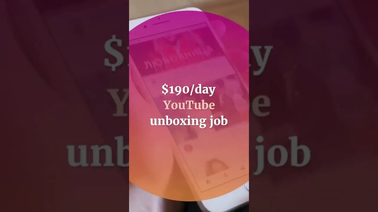 How To Make Money On YOUTUBE Without Making Videos | $190/Day YouTube Unboxing Job | #shorts