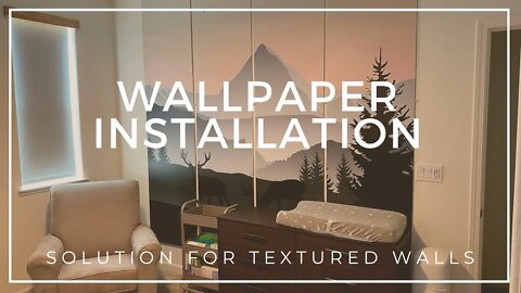 Solution for Installing Wallpaper on Textured Walls | BABY GIRL NURSERY | ETSY PURCHASE