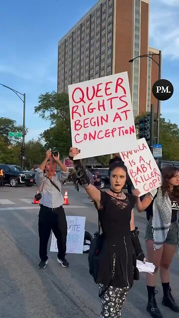 🚨BREAKING: Queer Pro-Life Protesters Challenge Kamala Harris at DNC