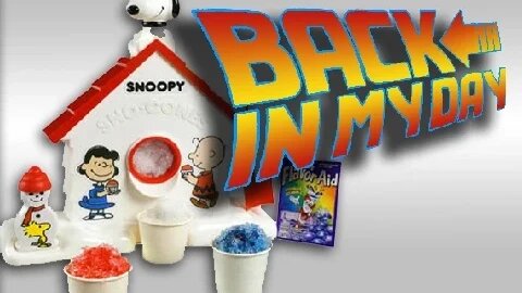 Snoopy Snow Cone Maker - Back in My Day