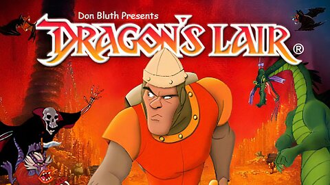 Dragon's Lair Arcade Intro and Lair (1983) (AI Upscaled 4k)