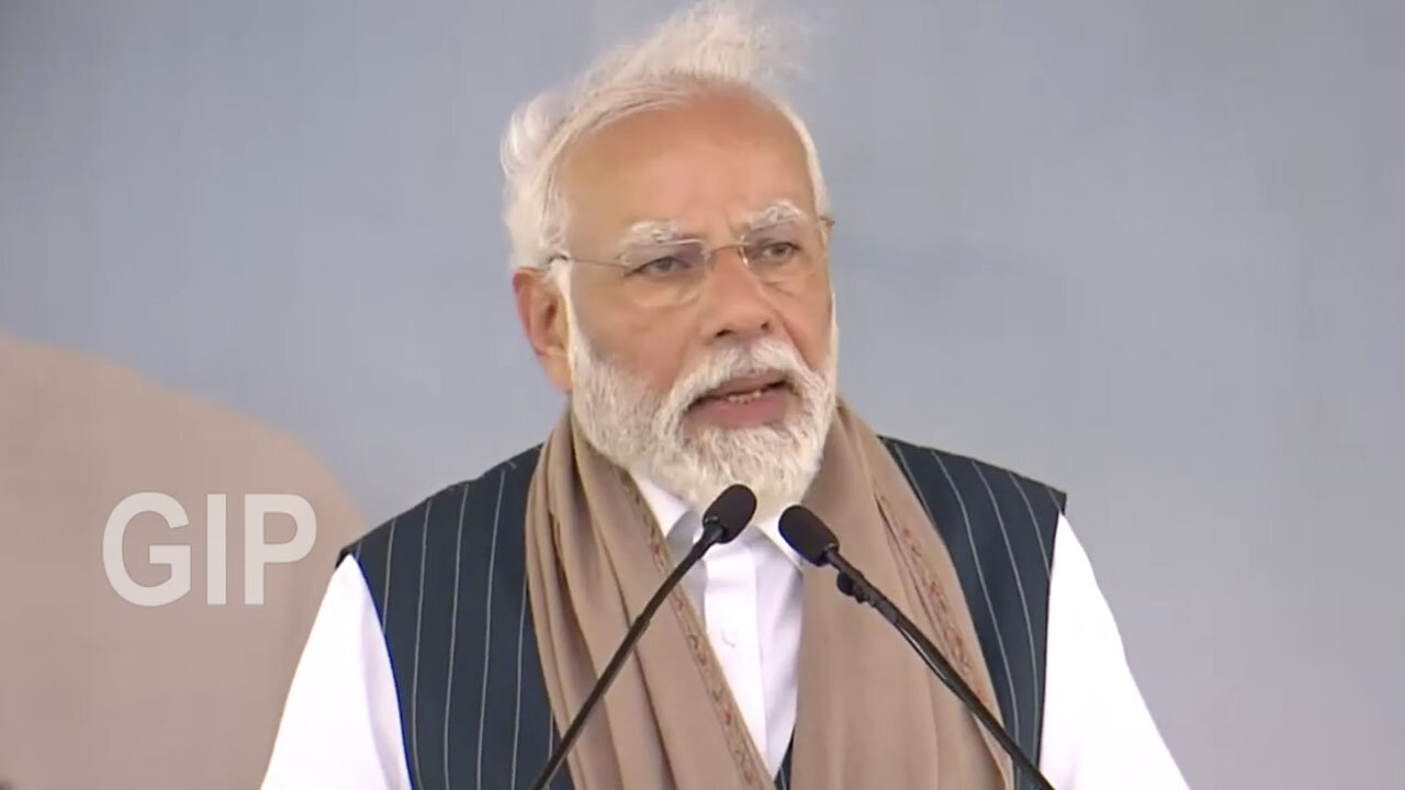 PM Modi addresses a programme at launch of development works in Agatti, Lakshadweep