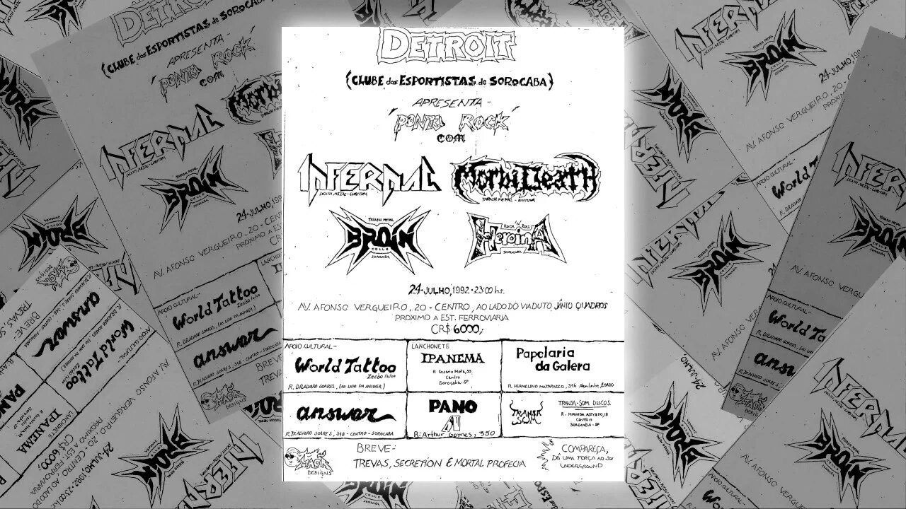 BRAINCELLS - 1º SHOW - SOROCABA 24/07/1992