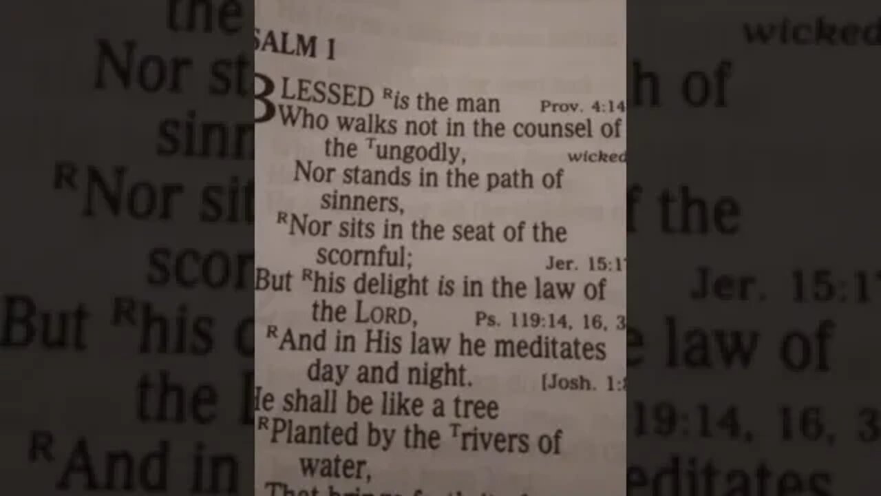 PSALM 1:1-2 NKJV (Poet's Day 2021)