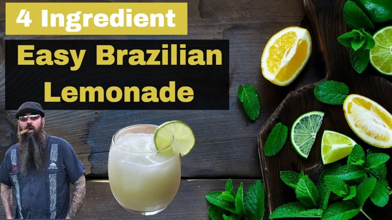 Easy 4 Ingredient Brazilian Lemonade | Cigar prop 2021