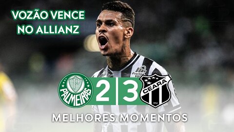 CEARA VENCE PALMEIRAS NO ALLIANZ,BRIGA GENERALIZADA E EXPULSÃO,PALMEIRAS X CEARA GOLS 09/04/22