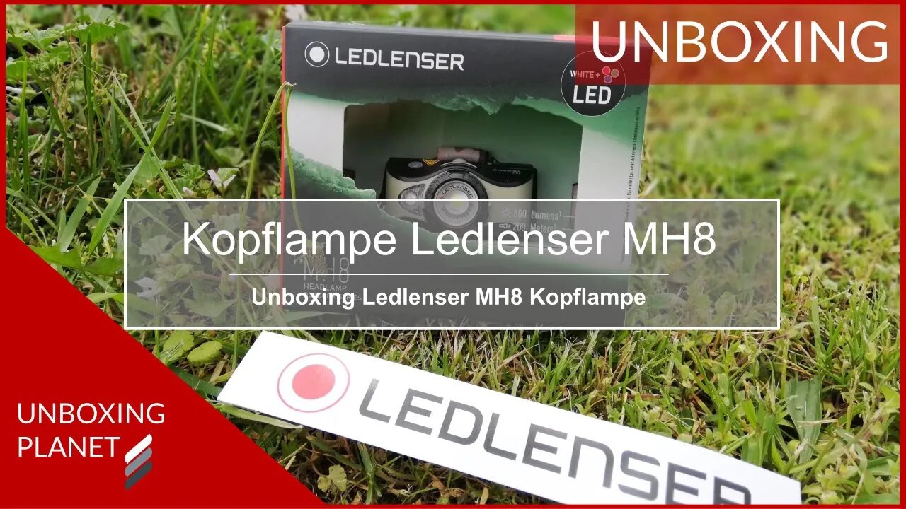 Kopflampe Ledlenser MH8 - Unboxing Planet