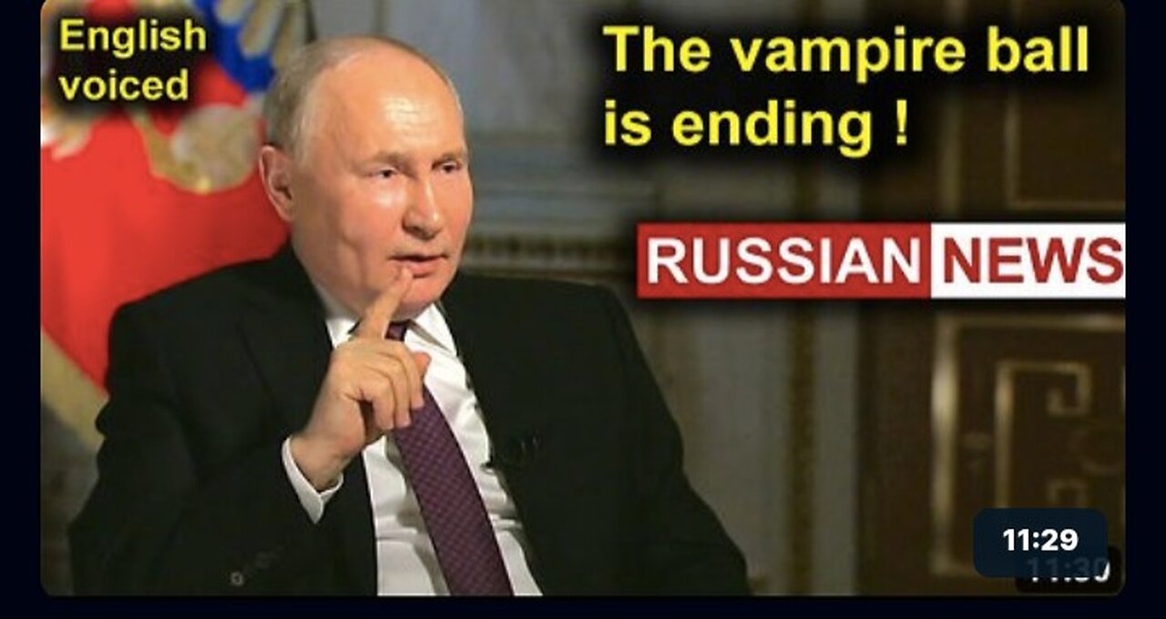 The West must understand that the vampire ball is ending! Putin, Russia, Ukraine