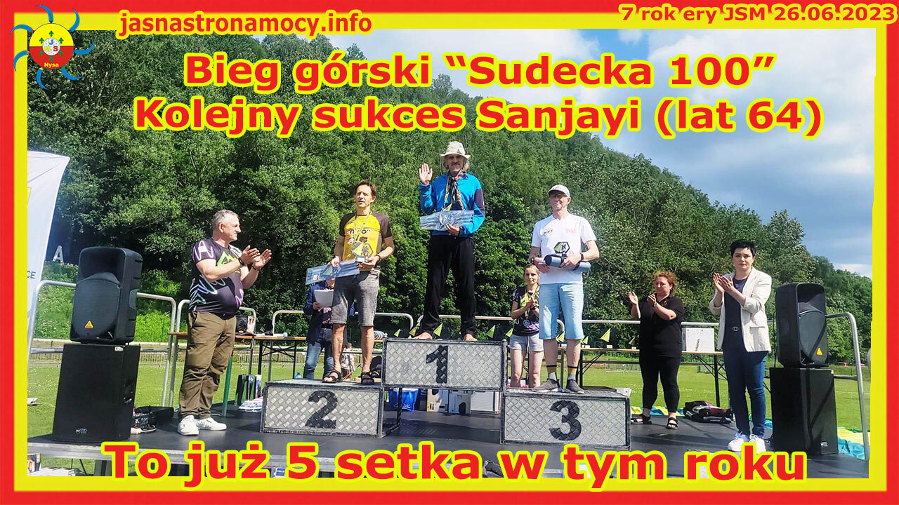 Bieg górski “Sudecka 100” Kolejny sukces Sanjayi (lat 64)