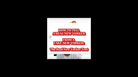 How to Tell a Real New Yorker from a Fake One!