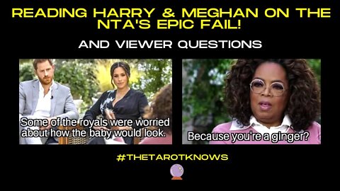 🔴 READING ABOUT HARRY AND MEGHAN EMMY'S FAIL & VIEWER QUESTIONS! #thetarotknows #oprahinterview